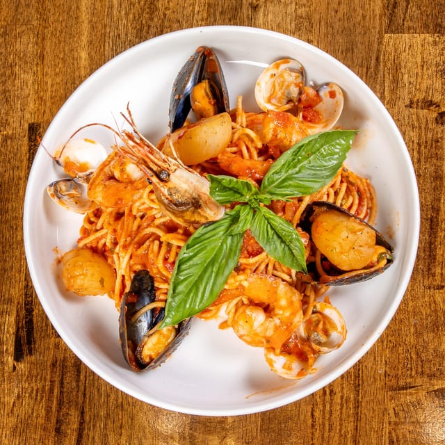 Aegean Seafood Pasta.