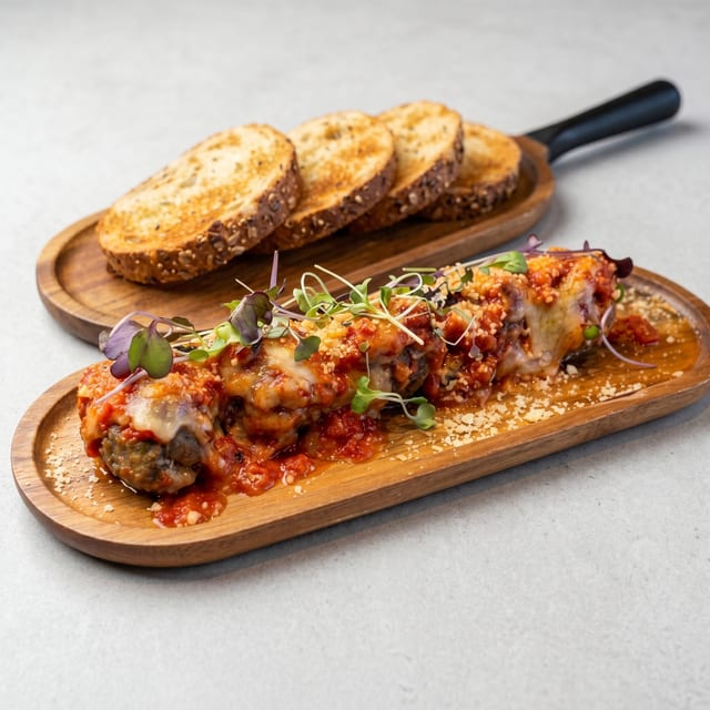 Aegean Meatball Parmesan.