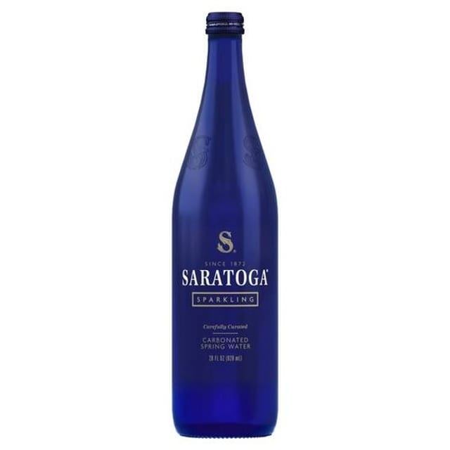 Saratoga Sparkling Bottled Water.